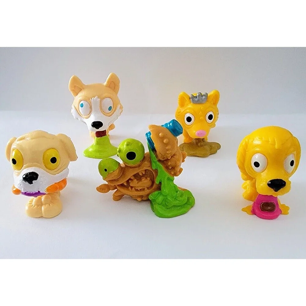 Moose The Ugglys Pet Shop Toys Figure Lot of 17 Dogs Crab Monkey